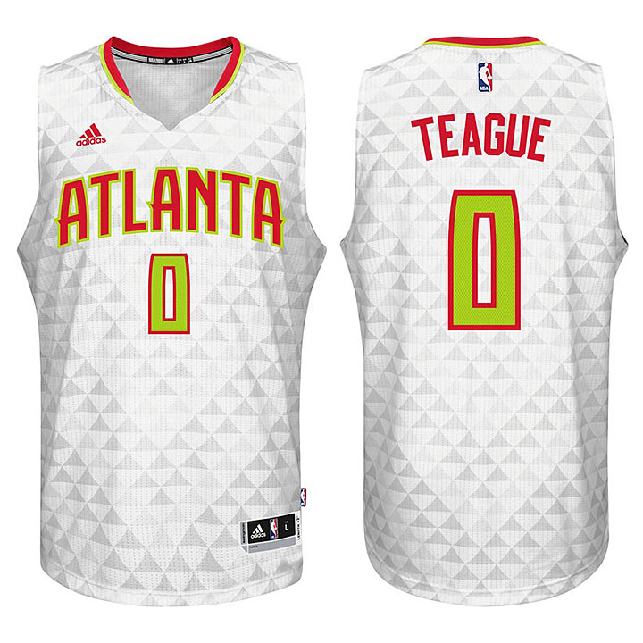 Atlanta Hawks #0 Jeff Teague 2015-16 Season New Swingman Home White Jersey