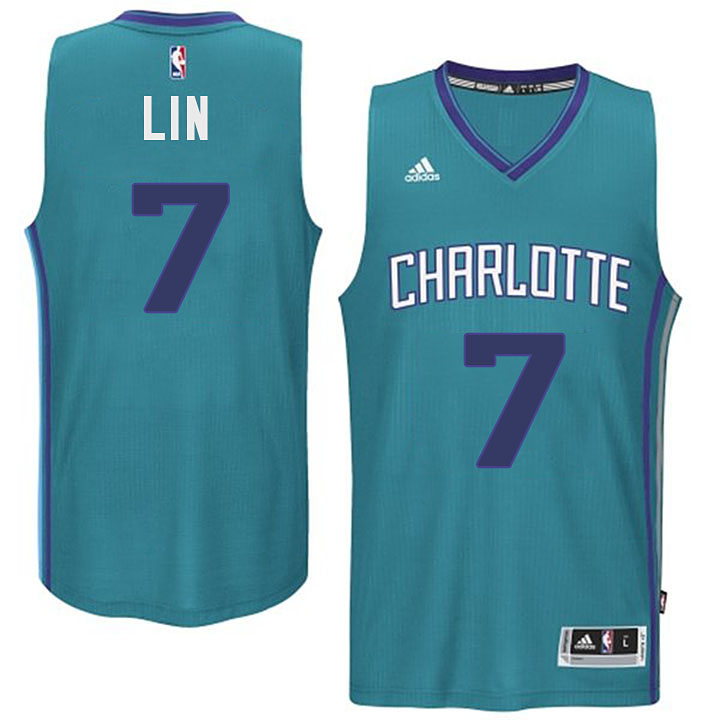 Charlotte Hornets #7 Jeremy Lin 2014-15 New Swingman Alternate Teal Jersey