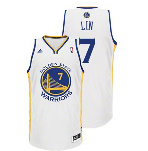 Jeremy Lin Golden State Warriors #7 Revolution 30 Swingman Home Jersey