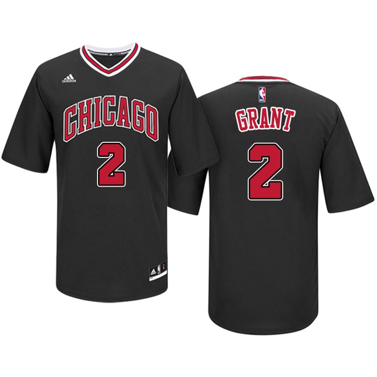 Jerian Grant Chicago Bulls #2 Black Pride Short Sleeved Swingman Jersey Jerian Grant Chicago Bulls #2 Black Pride Short Sleeved Swingman Jersey