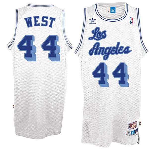 Jerry West Los Angeles Lakers #44 Swingman Throwback White Jersey Jerry West Los Angeles Lakers #44 Swingman Throwback White Jersey