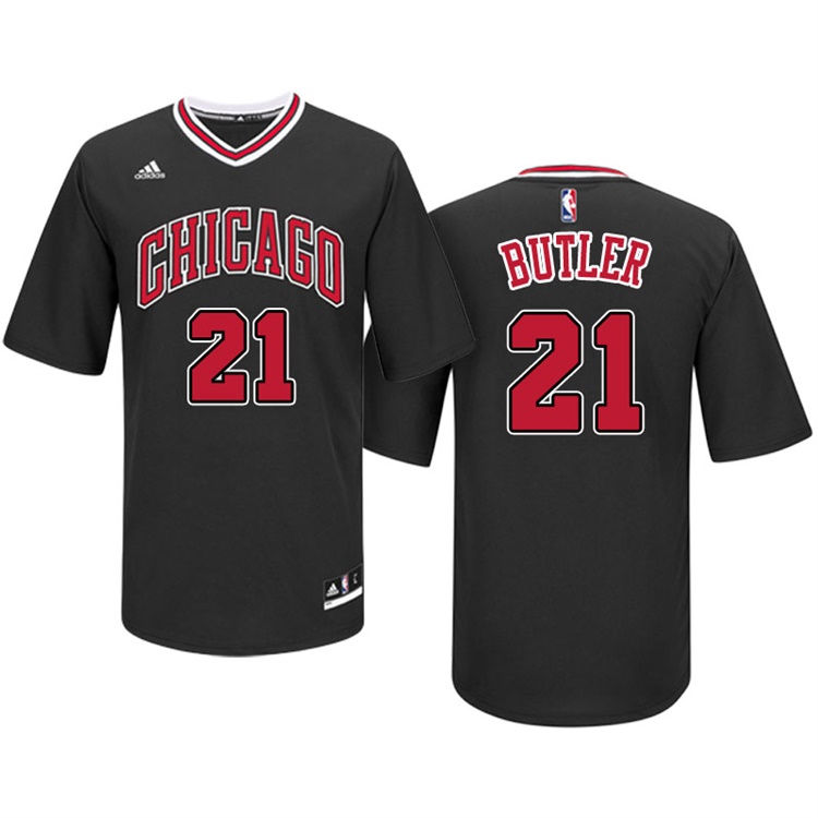 Jimmy Butler Chicago Bulls #21 Black Pride Short Sleeved Swingman Jersey Jimmy Butler Chicago Bulls #21 Black Pride Short Sleeved Swingman Jersey