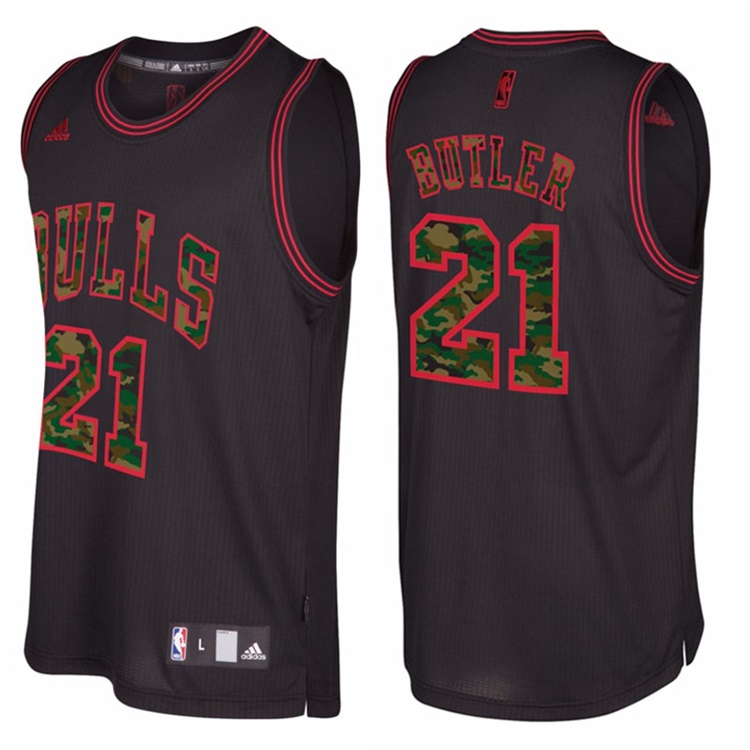 Jimmy Butler Chicago Bulls #21 Black Camo Fashio Swingman Jersey Jimmy Butler Chicago Bulls #21 Black Camo Fashio Swingman Jersey