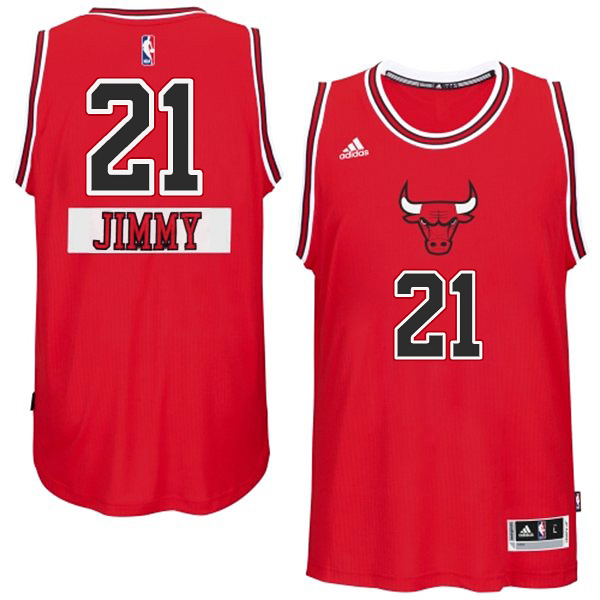 Jimmy Butler Chicago Bulls #21 Christmas Day X-mas Big Logo Swingman Red Jersey Jimmy Butler Chicago Bulls #21 Christmas Day X-mas Big Logo Swingman Red Jersey