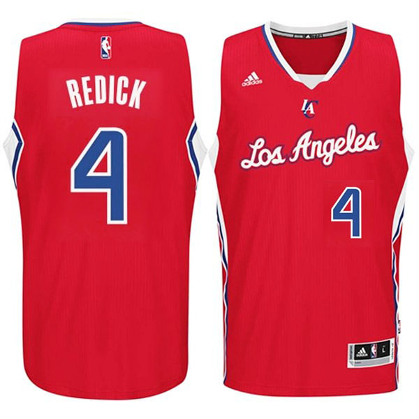 JJ Redick Los Angeles Clippers #4 2014-15 New Swingman Road Red Jersey JJ Redick Los Angeles Clippers #4 2014-15 New Swingman Road Red Jersey