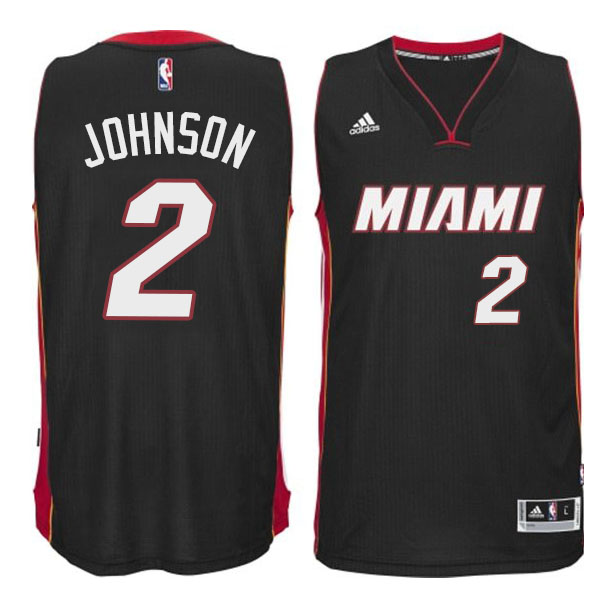 Joe Johnson Miami Heat #2 New Swingman Black Road Jersey With 2023 NBA finals patch 