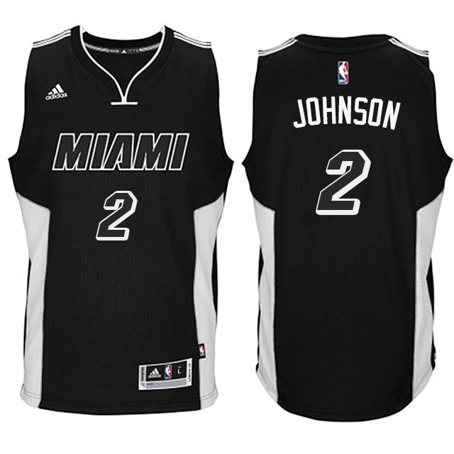 Joe Johnson Miami Heat #2 New Swingman Black Tie Jersey With 2023 NBA finals patch 