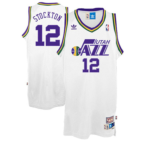 John Stockton Utah Jazz #12 Swingman White Soul Jersey