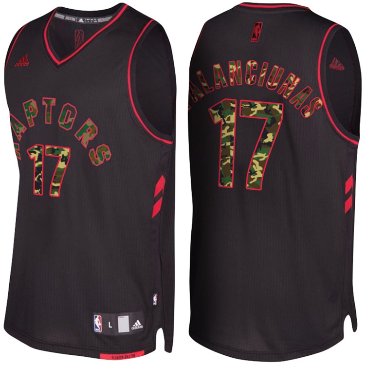 Jonas Valanciunas Toronto Raptors #17 Black Camo Fashio Swingman Jersey Jonas Valanciunas Toronto Raptors #17 Black Camo Fashio Swingman Jersey