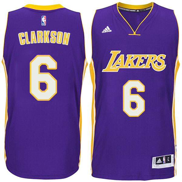Jordan Clarkson Los Angeles Lakers #6 2014-15 New Swingman Road Purple Jersey