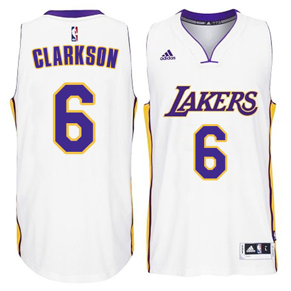 Jordan Clarkson Los Angeles Lakers #6 2014-15 New Swingman White Jersey