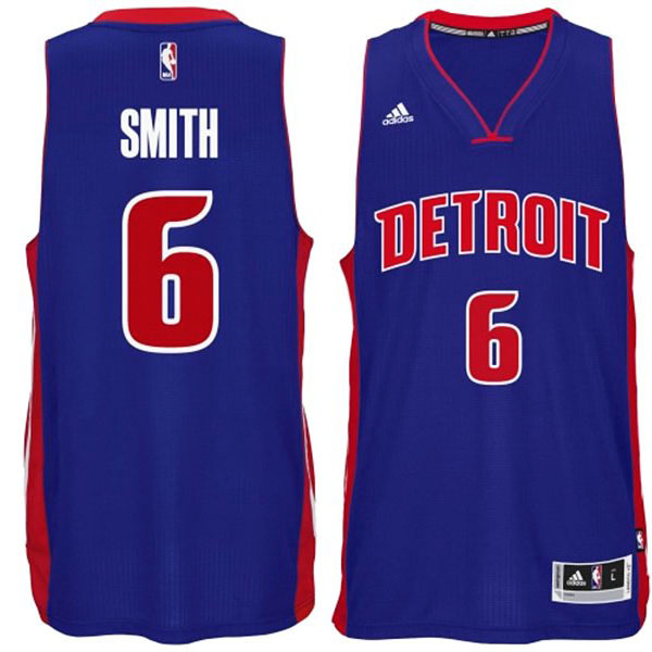 Josh Smith Detroit Pistons #6 2014-15 New Swingman Road Blue Jersey