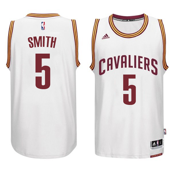 JR Smith Cleveland Cavaliers #5 2014-15 New Swingman Home White Jersey