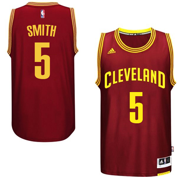 JR Smith Cleveland Cavaliers #5 2014-15 New Swingman Road Garnet Jersey