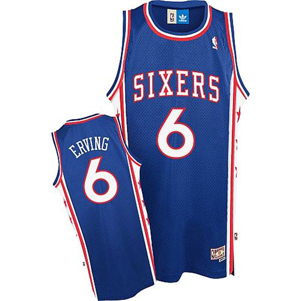 Julius Erving Philadelphia 76ers #6 Royal Blue Hardwood Classics Swingman Jersey Julius Erving Philadelphia 76ers #6 Royal Blue Hardwood Classics Swingman Jersey