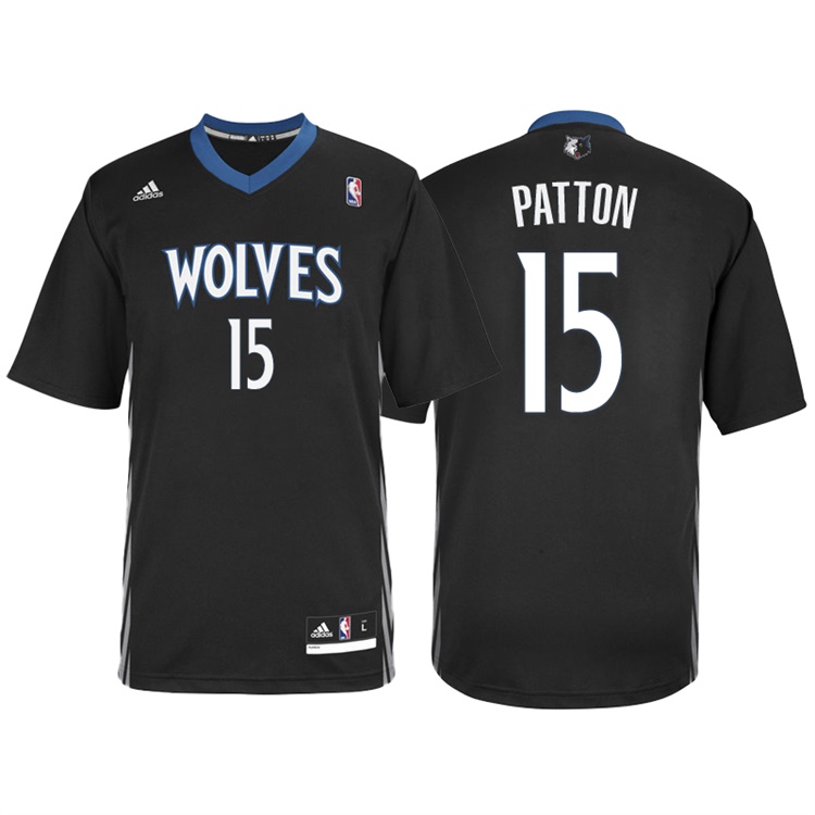 Justin Patton Minnesota Timberwolves #15 Alternate Black New Swingman Jersey
