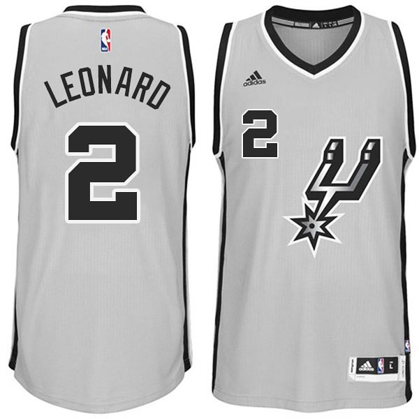 Kawhi Leonard San Antonio Spurs #2 2014-15 New Swingman Alternate Gray Jersey
