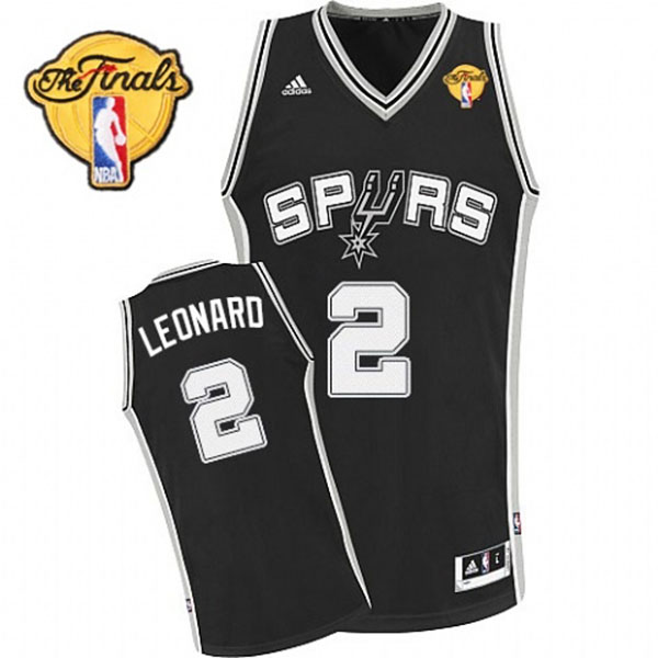 Kawhi Leonard San Antonio Spurs #2 2014 NBA Finals MVP Black Revolution 30 Swingman Jersey