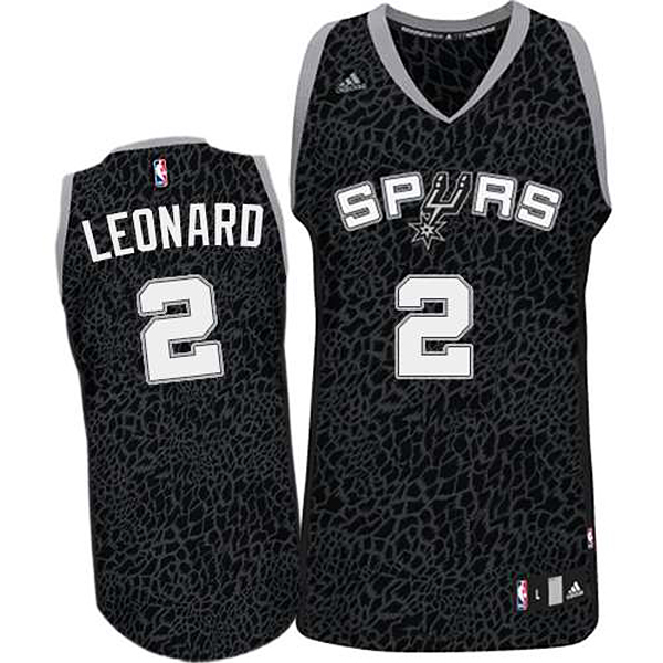 Kawhi Leonard San Antonio Spurs #2 Crazy Light Leopard Swingman Jersey