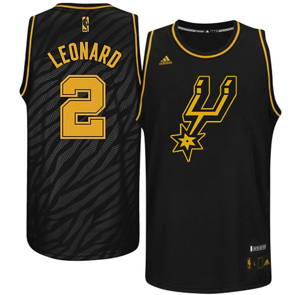 Kawhi Leonard San Antonio Spurs #2 Precious Metals Fashion Swingman Limited Edition Black Jersey
