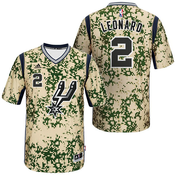 Kawhi Leonard San Antonio Spurs #2 Pride Swingman Camo Jersey