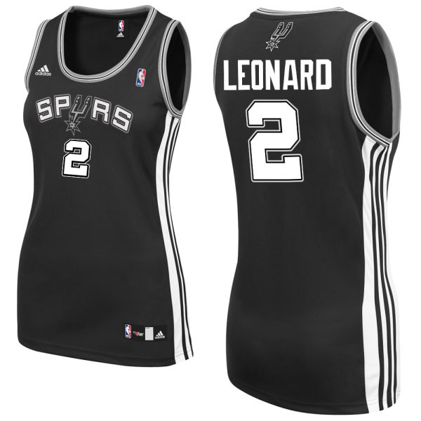 Women's Kawhi Leonard San Antonio Spurs #2 Black Jersey Women's Kawhi Leonard San Antonio Spurs #2 Black Jersey