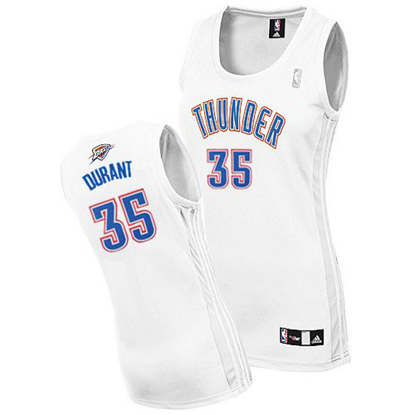 Women's Kevin Durant Oklahoma City Thunder #35 White Jersey Women's Kevin Durant Oklahoma City Thunder #35 White Jersey