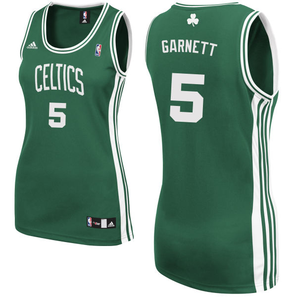 Women's Kevin Garnett Boston Celtics #5 Green Jersey