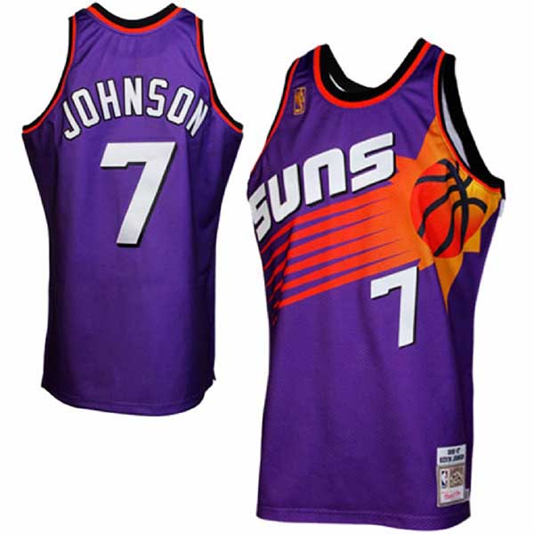 Kevin Johnson Mitchell & Ness Phoenix Suns 1996-1997 Throwback Purple Jersey
