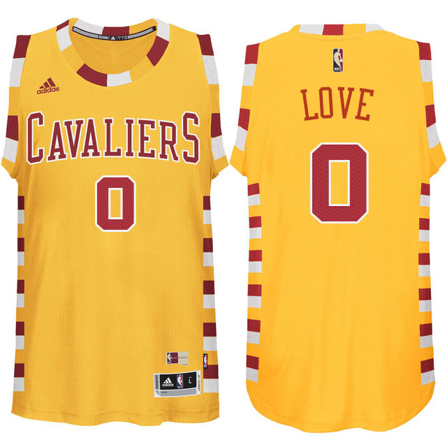 Kevin Love Cleveland Cavaliers #0 Hardwood Classic Throwback Gold Jersey Kevin Love Cleveland Cavaliers #0 Hardwood Classic Throwback Gold Jersey