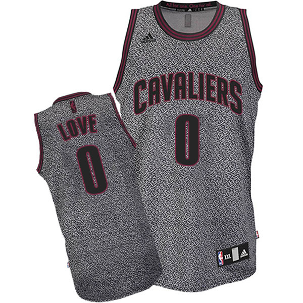 Kevin Love Cleveland Cavaliers #0 Static Fashion Swingman Black Jersey
