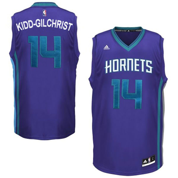 Charlotte Hornets #14 Kidd Gilchrist 2014-15 New Swingman Swingman Road Purple Jersey