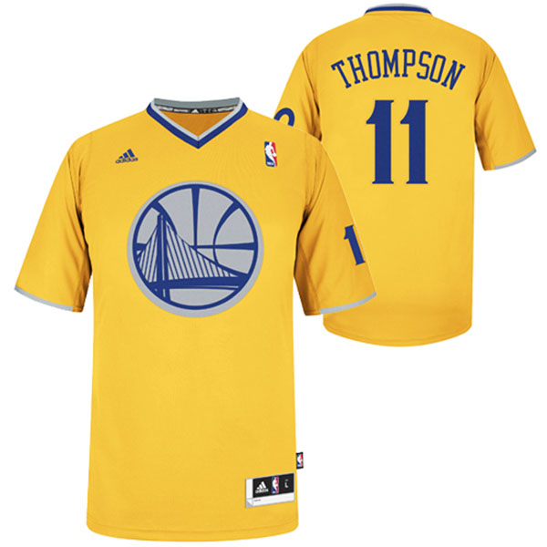 Klay Thompson Golden State Warriors #11 2013 Christmas Day Yellow Swingman Jersey