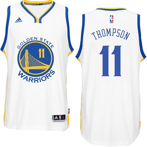 Klay Thompson Golden State Warriors #11 2014-15 New Swingman Road White Jersey