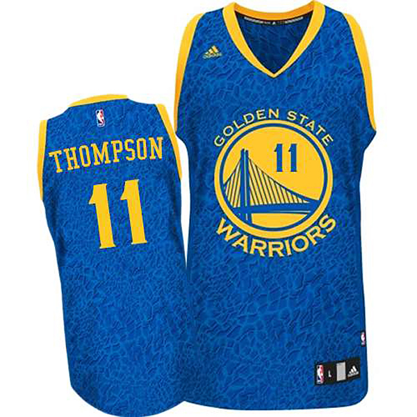 Klay Thompson Golden State Warriors #11 Crazy Light Leopard Swingman Jersey