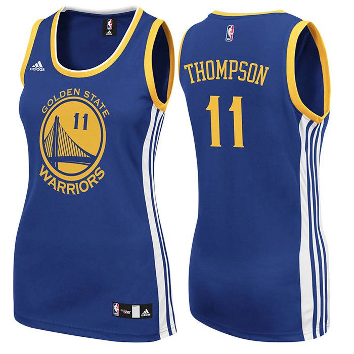 Women's Klay Thompson Golden State Warriors #11 Road Blue Jersey Women's Klay Thompson Golden State Warriors #11 Road Blue Jersey