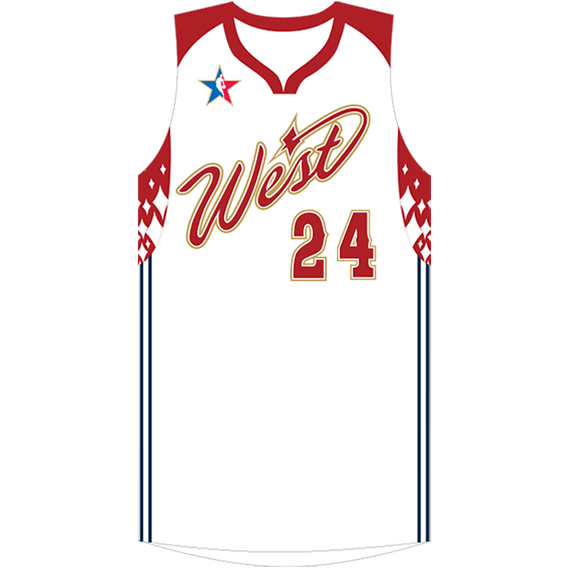2007 NBA All-Star Kobe Bryant #24 White Jersey