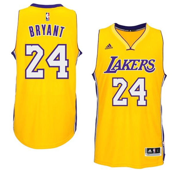Kobe Bryant Los Angeles Lakers #24 2014-15 New Swingman Home Gold Jersey