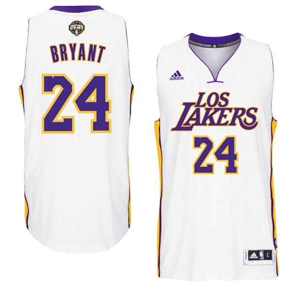 Kobe Bryant Los Angeles Lakers #24 2014-15 Noches Enebea Swingman Home White Jersey Kobe Bryant Los Angeles Lakers #24 2014-15 Noches Enebea Swingman Home White Jersey