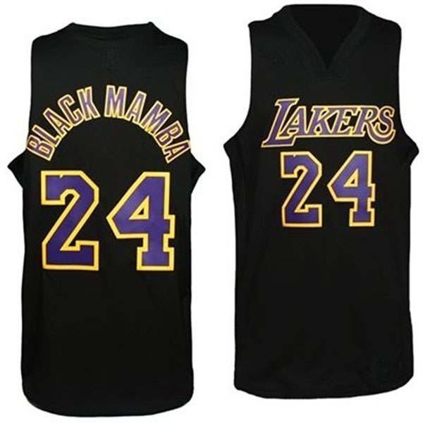 Kobe Bryant Lakers #24 Nickname Black Mamba Swingman Jersey