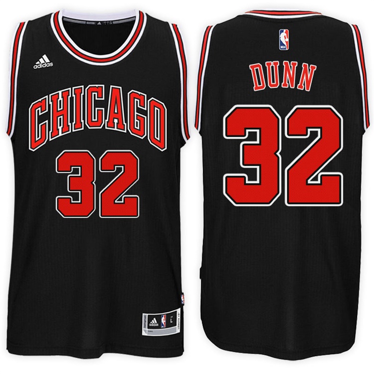 Kris Dunn Chicago Bulls #32 Alternate Black New Swingman Jersey