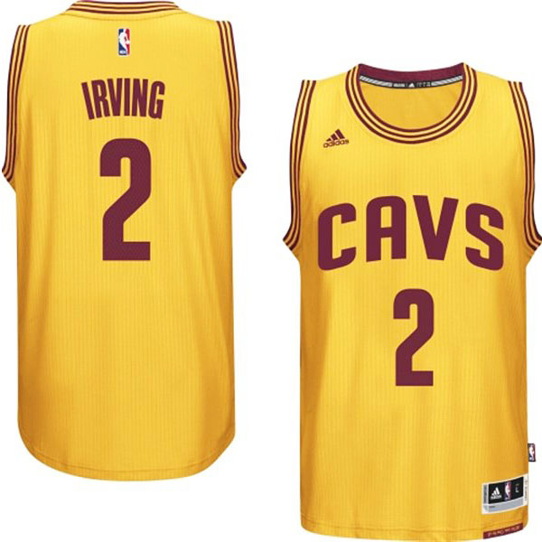 Kyrie Irving Cleveland Cavaliers #2 2014-15 New Swingman Alternate Gold Jersey Kyrie Irving Cleveland Cavaliers #2 2014-15 New Swingman Alternate Gold Jersey