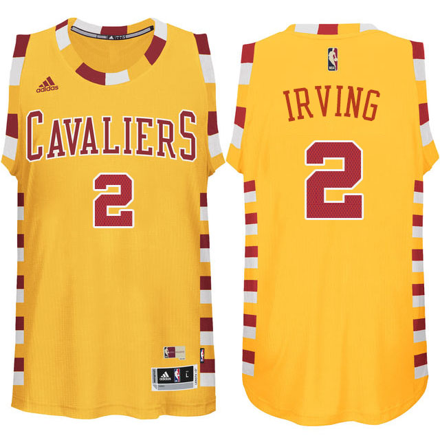 Kyrie Irving Cleveland Cavaliers #2 Hardwood Classic Throwback Gold Jersey Kyrie Irving Cleveland Cavaliers #2 Hardwood Classic Throwback Gold Jersey