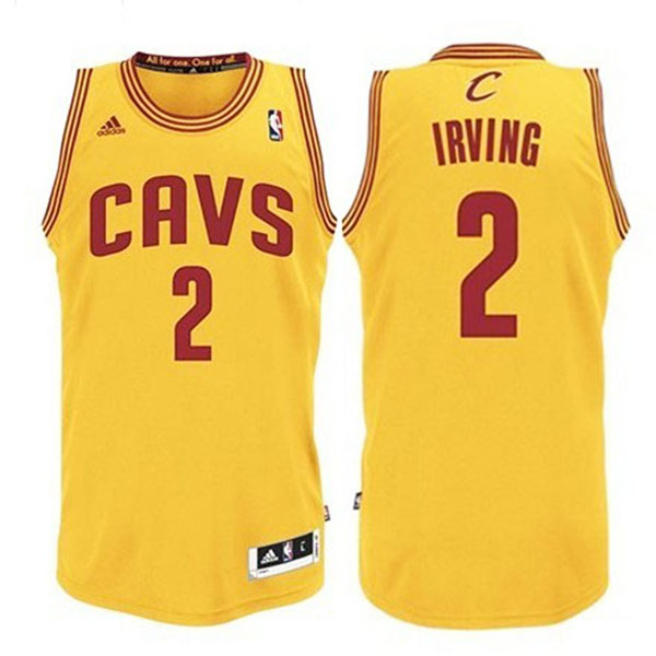 Kyrie Irving Cleveland Cavaliers #2 Revolution 30 Swingman Alternate Gold Jersey