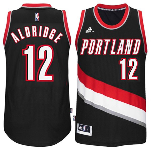 LaMarcus Aldridge Portland Trail Blazers #12 2014-15 New Swingman Road Black Jersey LaMarcus Aldridge Portland Trail Blazers #12 2014-15 New Swingman Road Black Jersey