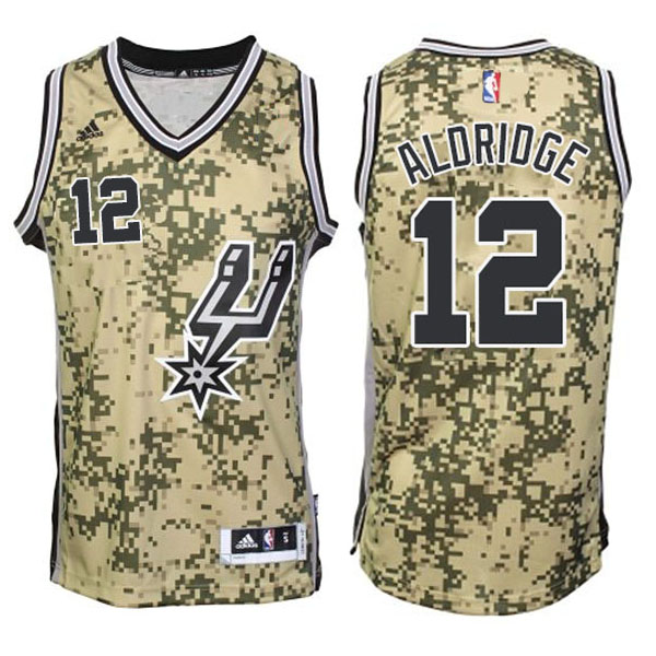 LaMarcus Aldridge San Antonio Spurs #12 Swingman Camo Jersey