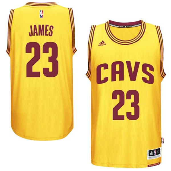 LeBron James Cleveland Cavaliers #23 2014-15 New Swingman Alternate Gold CAVS Jersey