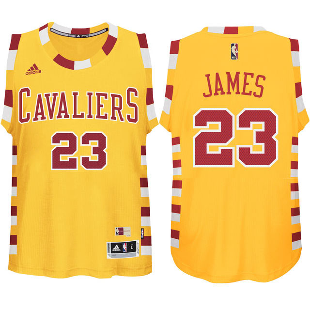 Youth LeBron James Cleveland Cavaliers #23 Hardwood Classic Throwback Gold Jersey Youth LeBron James Cleveland Cavaliers #23 Hardwood Classic Throwback Gold Jersey