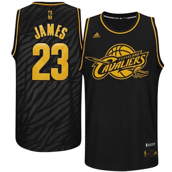 LeBron James Cleveland Cavaliers #23 Precious Metals Fashion Swingman Limited Edition Black Jersey