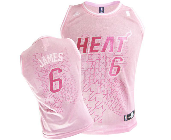 Women's LeBron James Miami Heat #6 Swingman Jersey With 2023 NBA finals patch 